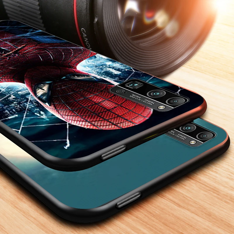 

Marvel Spiderman hero for Huawei Honor V30 20 Pro X10 9S 9A 9C 9X 8X 10 9 Lite 8 7 Pro Silicone Soft Black Phone Case