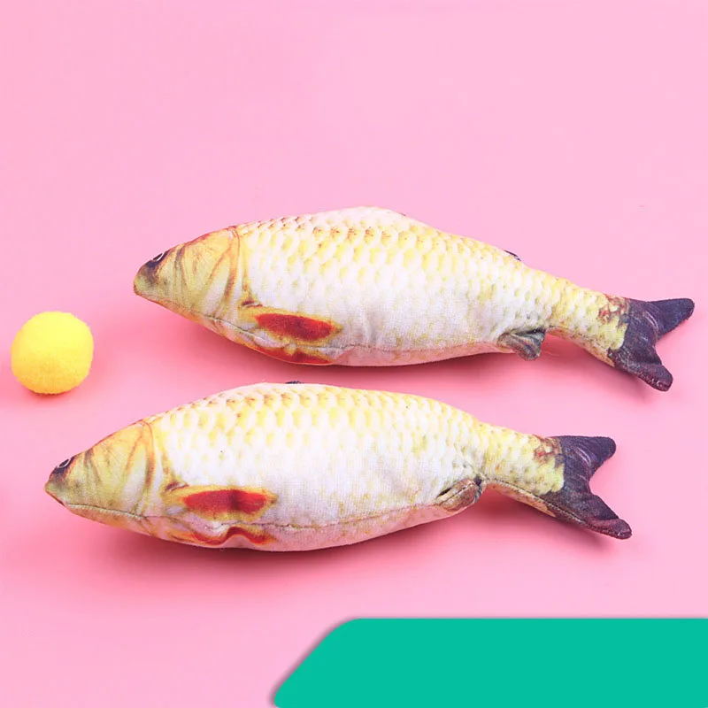 

Plush Catnip Cat Fish Toy Multiple Styles Cotton and Plush Soft Fish Shape Simulation Toy Stuffed Pillow Toy for Pet Chewing toy