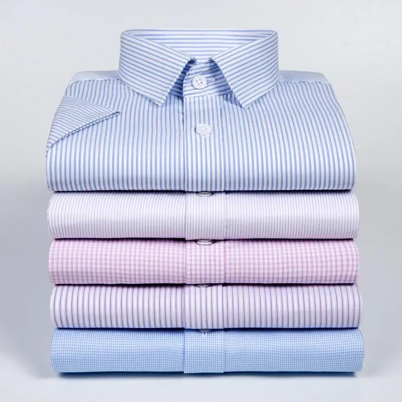 

Men's Classic Non Iron Short Sleeve Dress Shirt Single Patch Pocket Wrinkle Resistant-Easy Care Regular-fit Formal Cotton Shirts