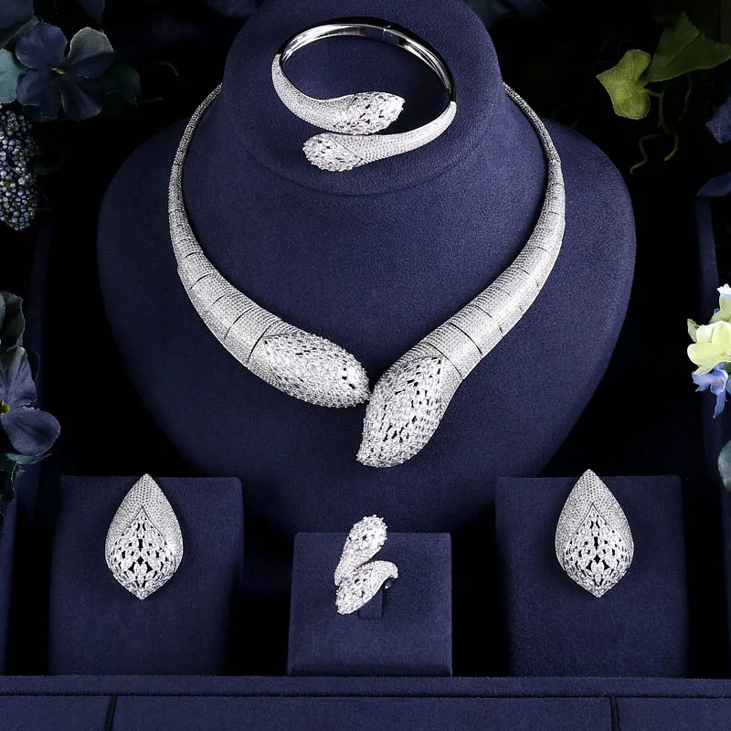 Jankelly Горячая продажа Африканский 4 шт наборы свадебных ювелирных изделий Новый