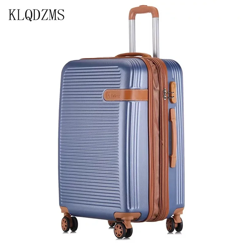 Модный Дорожный чемодан на колесиках KLQDZMS 20 дюймов 24 дюйма из АБС и поликарбоната