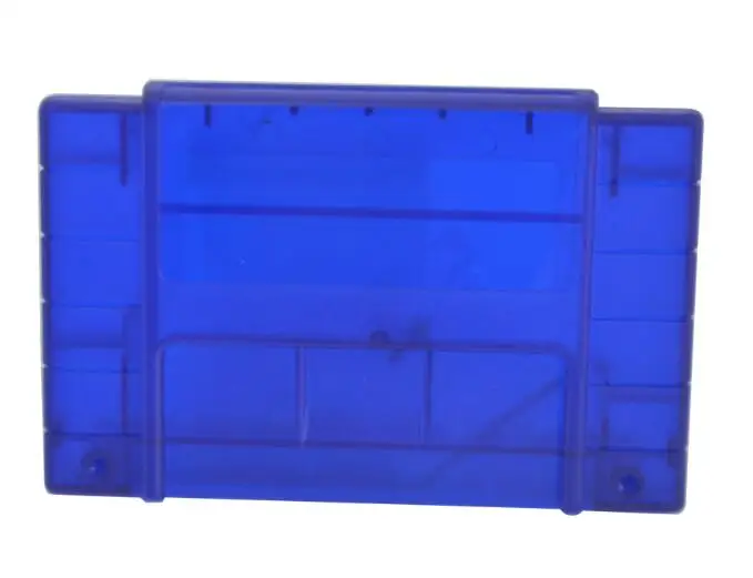 Transparent blue Прозрачный игровой Картридж для США, сменный Пластиковый корпус для игровой консоли S N E S, 16 бит, корпус для игровой карты с винтами - Цвет: Transparent blue