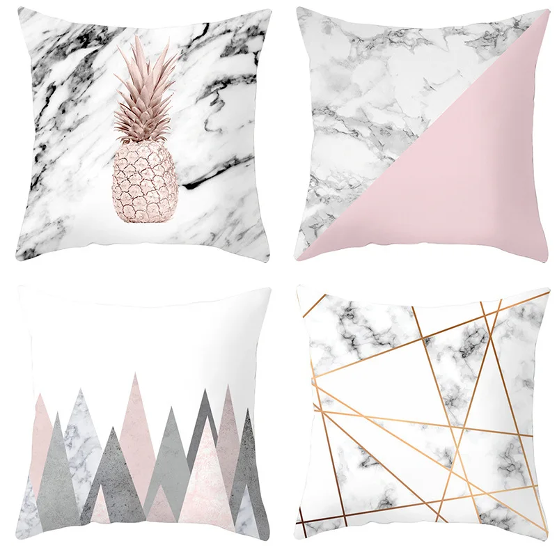 

Ins Marble Pineapple pillow Cases