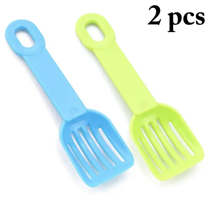 

Legendog 2Pcs/Set Small Pet Hamster Litter Scoop Creative Plastic Hamster Scooper Small Animal Scooper Pet Cleaning Supplies