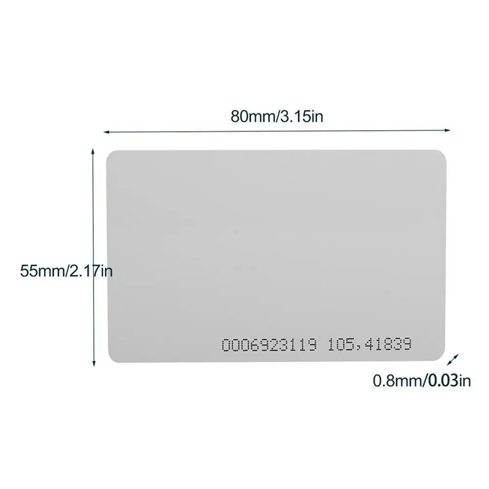 

125Khz smart ID card Id white card ID thin card Tk4100 white card attendance smart ID thin card 10 piece set custom logo