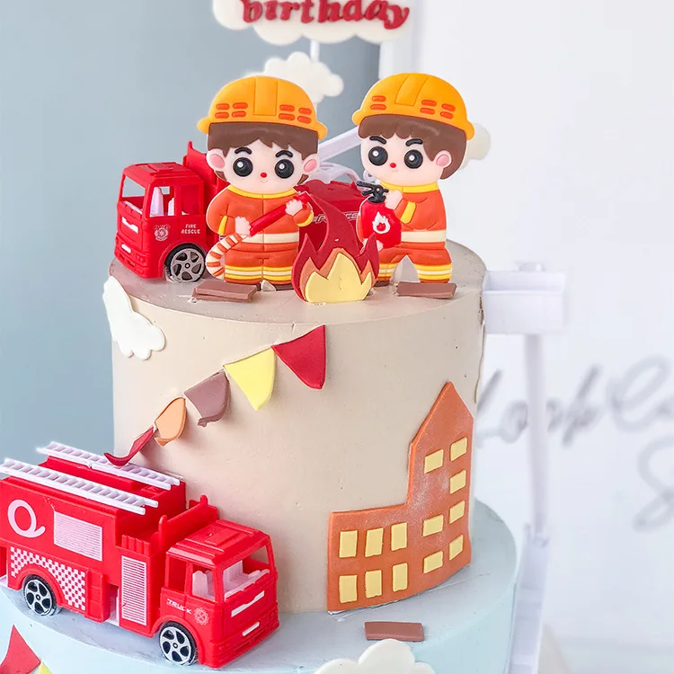 Пожарный набор пожарная лестница украшение для детского дня резервуар воды