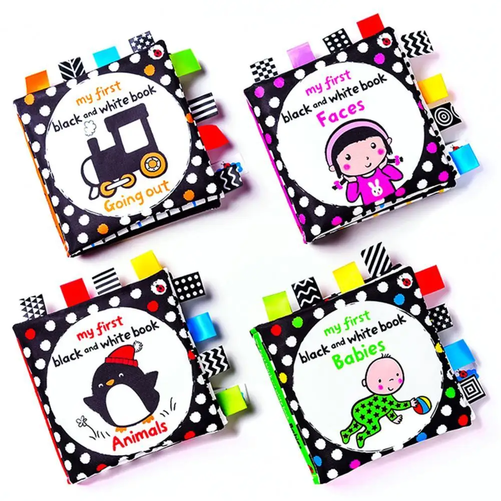Тканевая книга Обучающие Мультяшные тканевые Детские когнитивные книги для