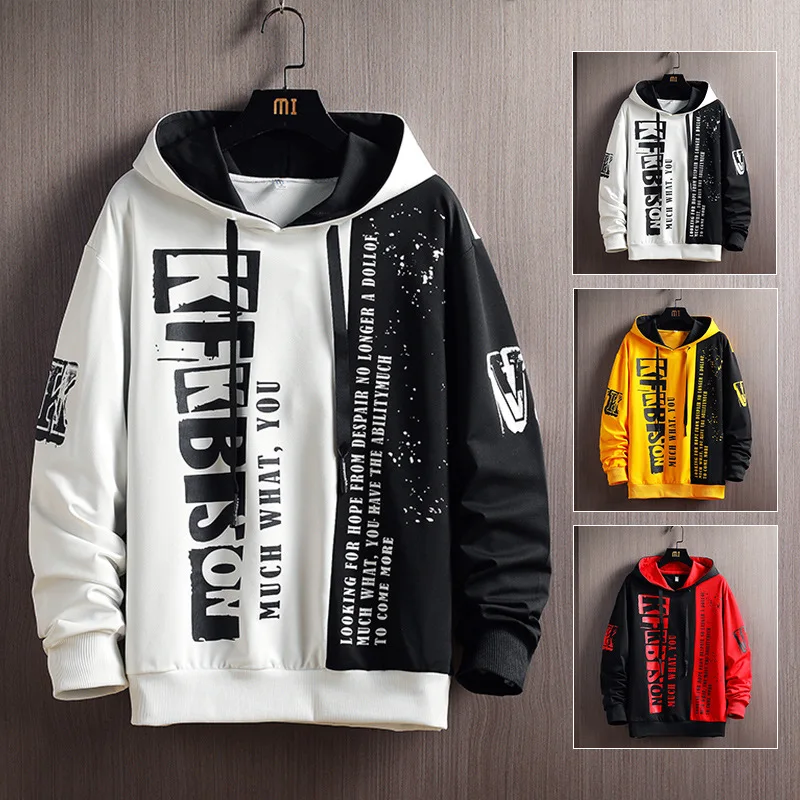 

Новинка, Лидер продаж, Весенняя толстовка с капюшоном в европейском и американском стиле, модная трендовая Уличная Повседневная мужская Толстовка