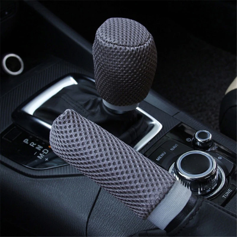 Car Handbrake Covers Gear Shift Knob Cover Antiskid Protect Handle Anti Slip Sleeve Universal Interior Auto Accessories | Автомобили и