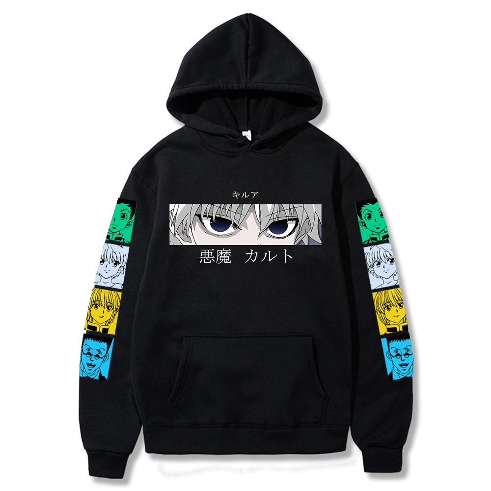 

Killua Men's Sweatshirt Streetwear Anime Hunter X Hunter Hoodies Pullover Autumn 2020 Men's Clothing
