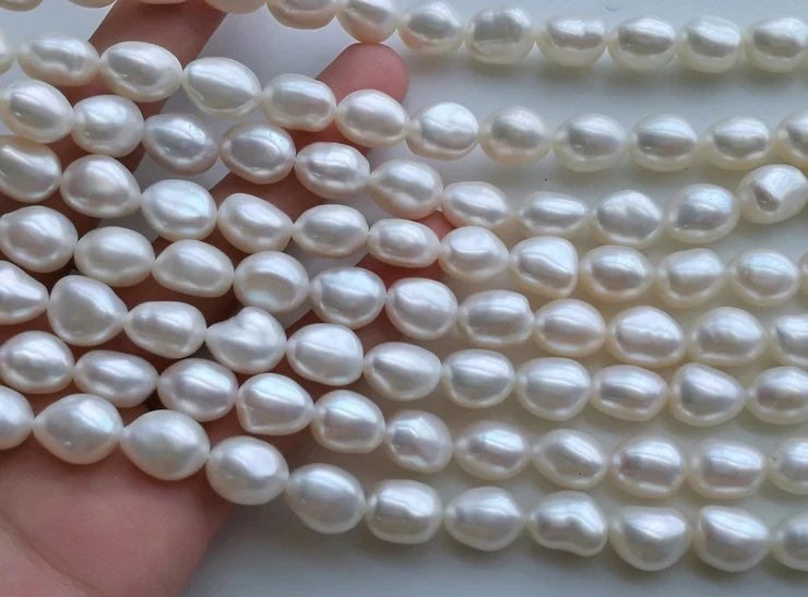 AAA Свободные бусины пресноводный жемчуг белый/розовый/фиолетовый барочный