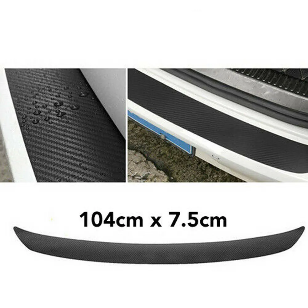 

Black Body Guard Carbon Fiber Cover Plate Protector Trim High Quality New