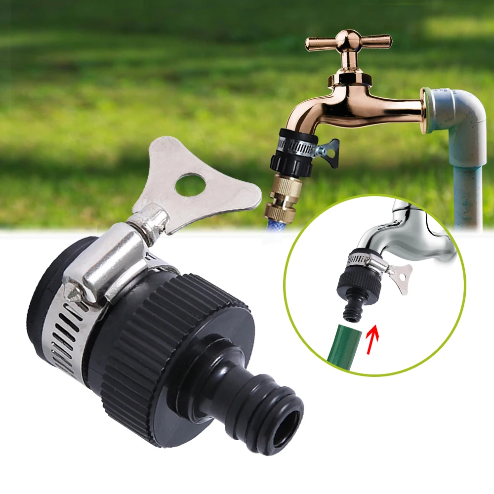 

Tap Connector Adapter Garden Kitchen Water Hose Pipe Joiner Fitting Universal
