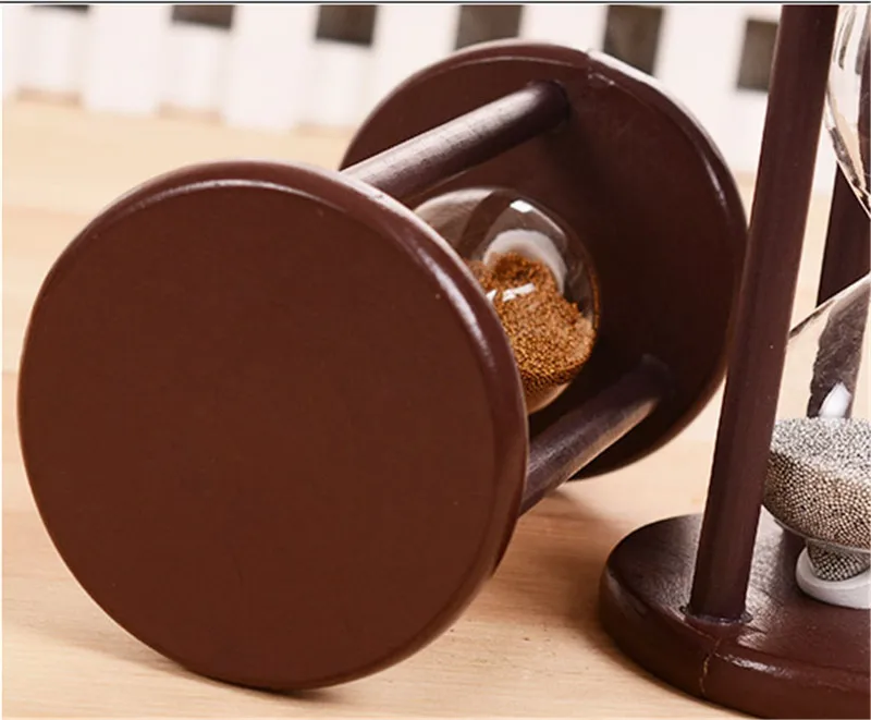 

DIY Vintage Hourglass Crafts Antique Style Sand Clock Calculagraph Brushing Make Tea Garden Ornaments Wood Saat Timer 7x7x12CM