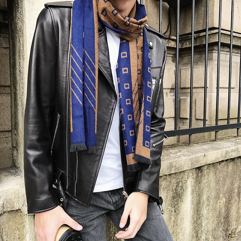

Head Scarf For Men Wraps Luxury Cashmere Short Beard Plaid Warm Scarf Autumn And Winter Korean Bib Bufanda Pashmina