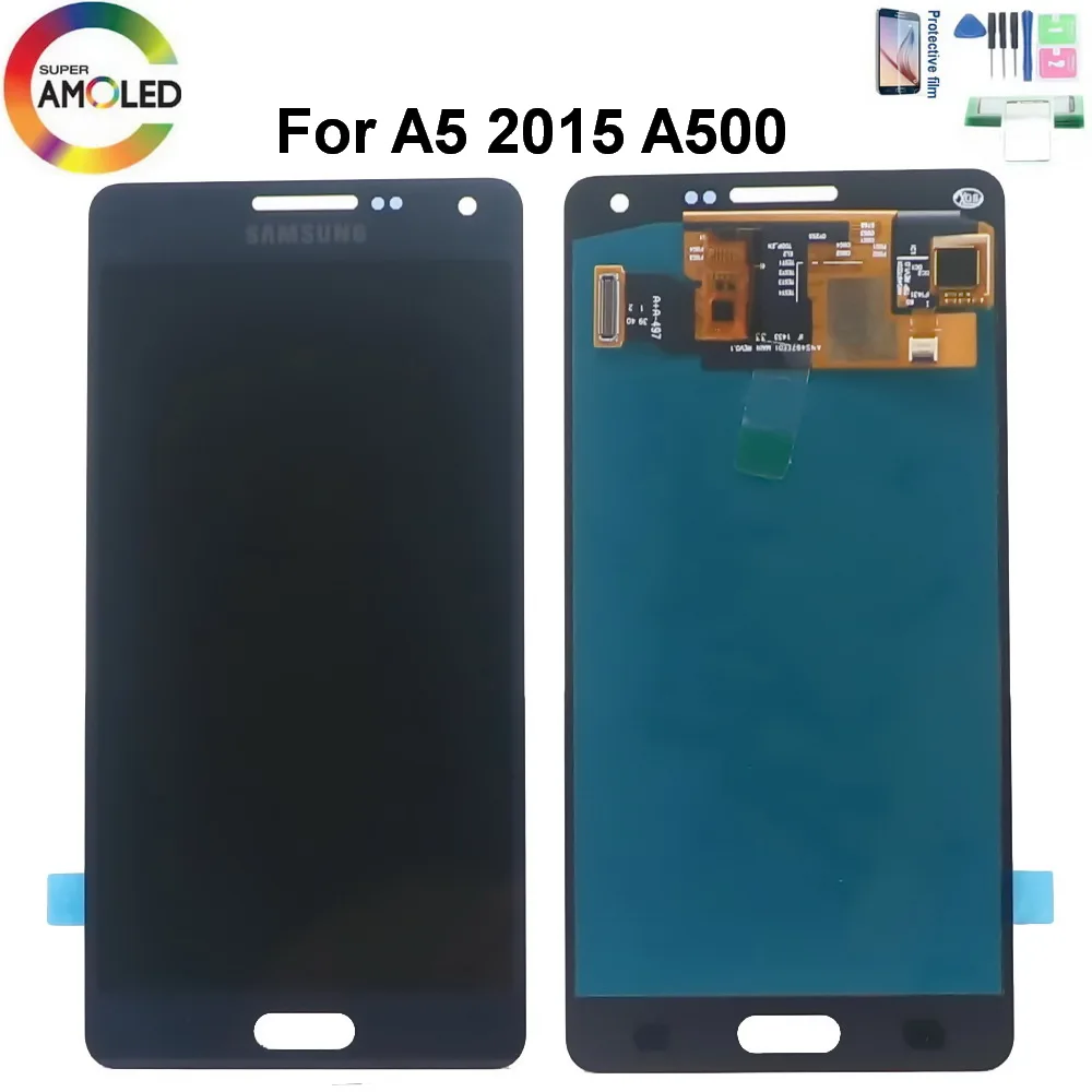 ЖК дисплей Super AMOLED A500 для Samsung Galaxy A5 2015 A500F A500M|Экраны мобильных телефонов| |