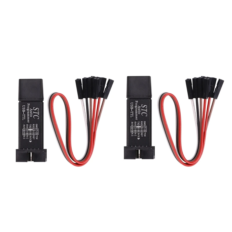 2 шт. микроконтроллер STC автоматическая линия загрузки USB для TTL свободные руки
