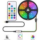 USB WS2812B индивидуально Адресуемая Светодиодная лента RGB, 5 в постоянного тока, 17 клавиш, комплект контроллера блокировки