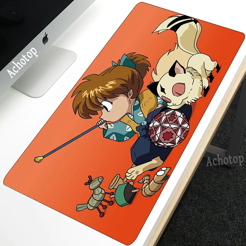 Keyboard Mouse Mat Anime Inuyasha Notebook Gaming Mouse Pad DIY Top Selling S 80x40x3mm Customized Non-Slip Rubber Mouse Pad