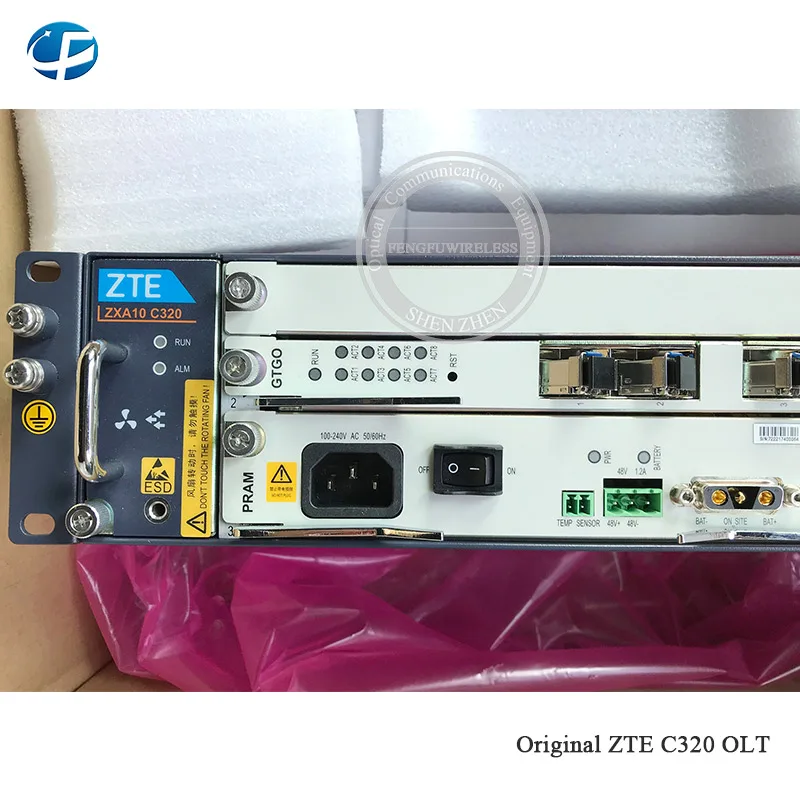 ZTE 8PON 10GE GPON OLT C320 SMXA/3 карты PRAM 8 портов GTGO C + плата питания переменного и постоянного