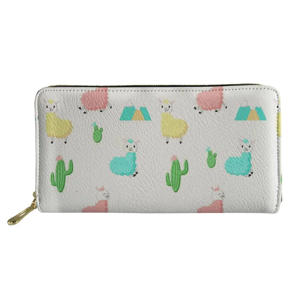 Рисунок альпака длинные кошельки на молнии женская сумка для телефона в стиле