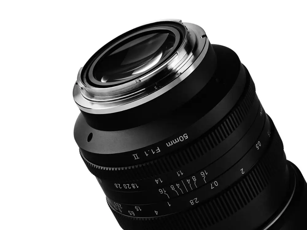 

Объектив для беззеркальной камеры Kamlan 50 мм F1.1 II APS-C, Большая диафрагма, ручная фокусировка, для Canon макро 4/3 E-mount Fuji