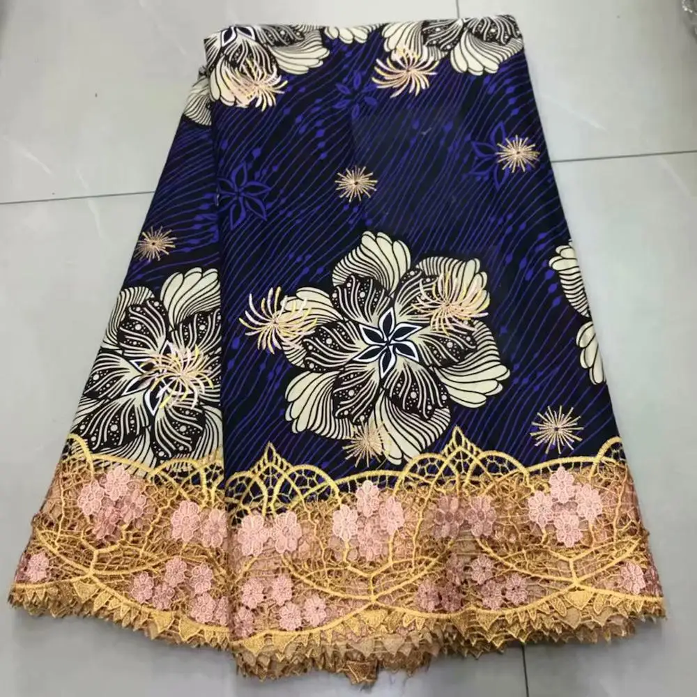 Женское кружевное платье Анкары Гипюровое из 100% хлопка с принтами в африканском