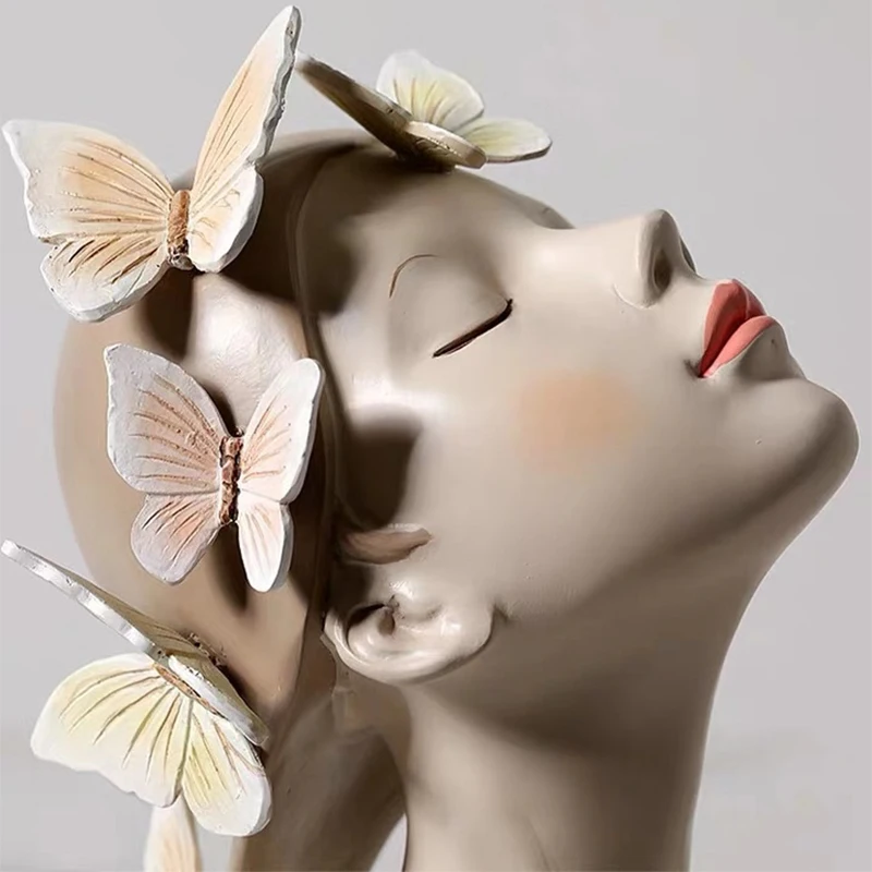 

[MGT]Modern Simple Creative Nordic Butterfly Girl Character Decoration Home Decoration Crafts Decoration Girl Heart Gift