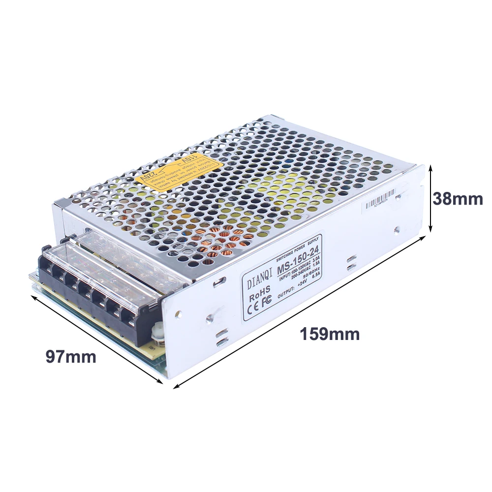 Источник питания 150 Вт 48 В 3.2A Мощный мини размер светодиодный блок ac dc