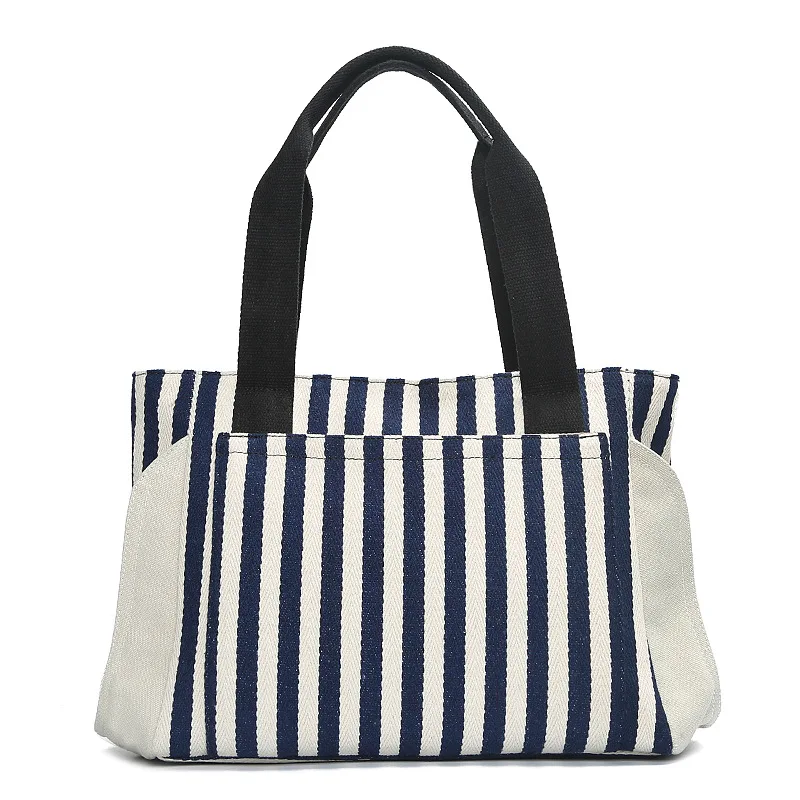 Роскошные Брендовые женские сумки через плечо Экологичная полосатая плотная