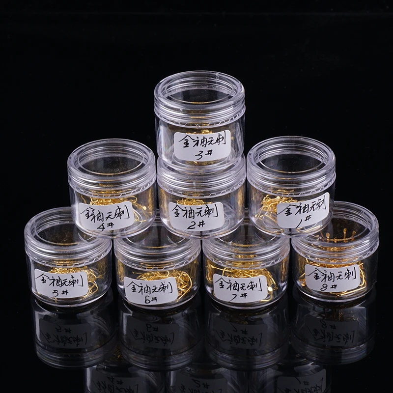 10 шт/бутылка рыболовные крючки из высокоуглеродистой стали материал 1 #2 #3 #4 #5 #6 #7 #8