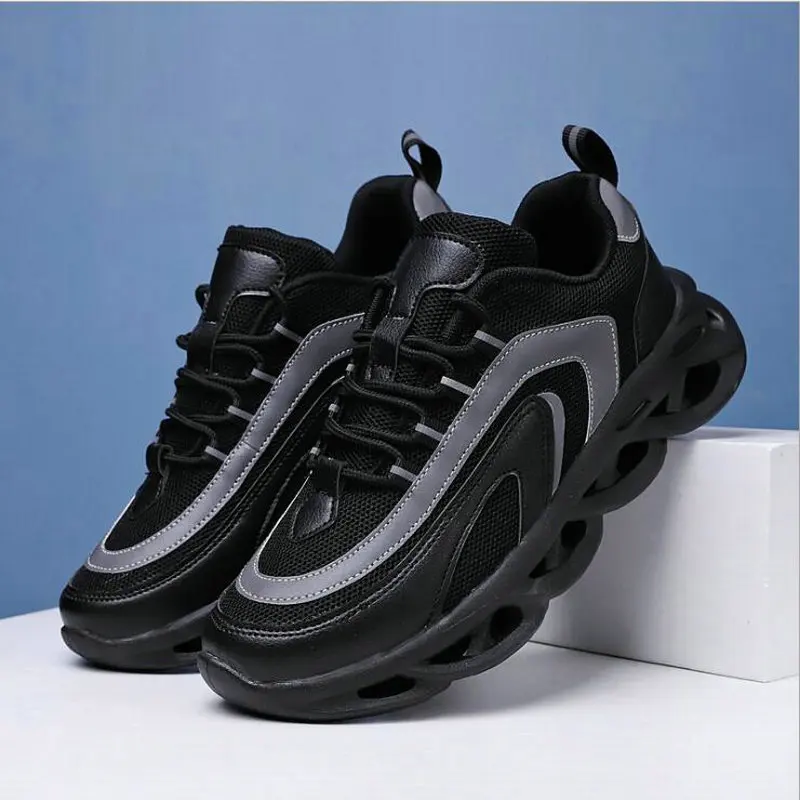 Comfortable Man Casual Shoes Outdoor Non-slip Breathable Luminous Reflective Fashion Sneakers Thick bottom shoes A56-94 |