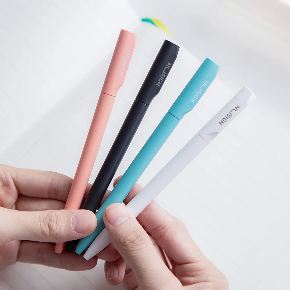 

Xiaomi Youpin DeLi Nusign Sign Pen Gel Pen 0.5mm Black Color Ink Switzerland Refill Simple Signature Pen School Office Supplies