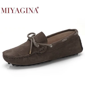 Мокасины женские из натуральной кожи, туфли на плоской подошве, повседневные лоферы, без застежки, обувь для вождения, Топ бренд, весна-лето