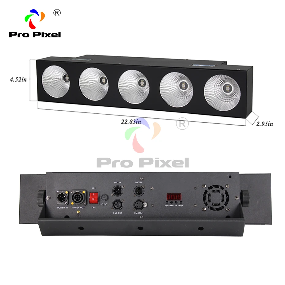 4 шт. бесплатная доставка 5dot RGBW светодиодный матричный луч настенная шайба dmx