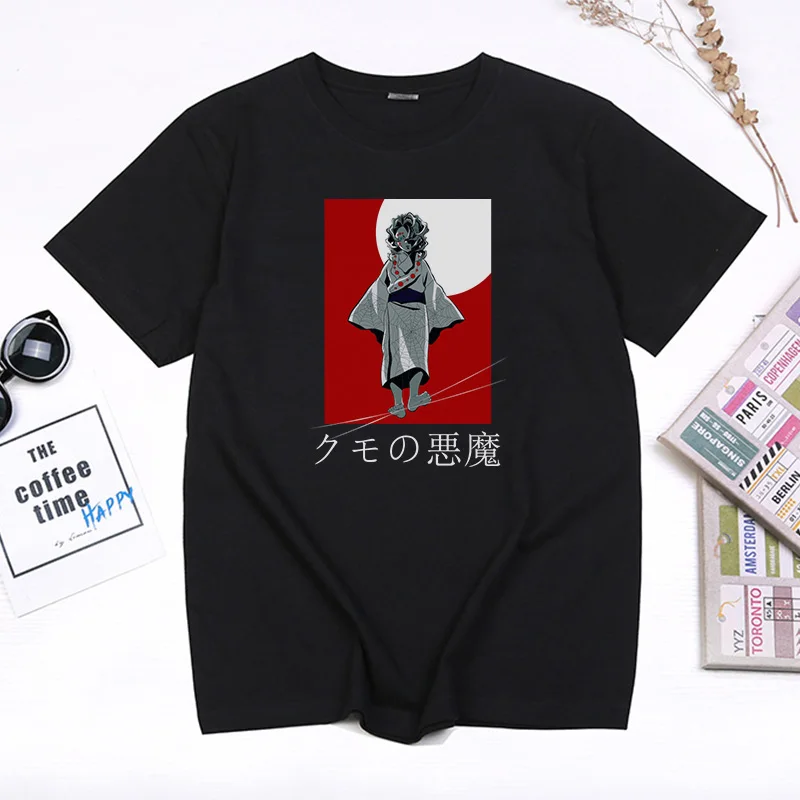 

Popular Japan Anime Demon Slayer T shirt Kimetsu No Yaiba Cosplay Women men T-shirt Evil Demon Graphic Male Clothes Camisetas