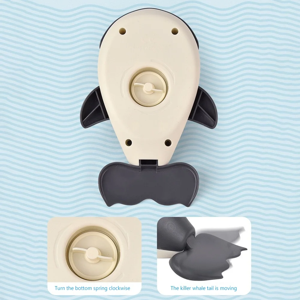 Summer Cute Wind Up Clockwork Water Spray Whale Baby Swimming Play Game Bath Toy