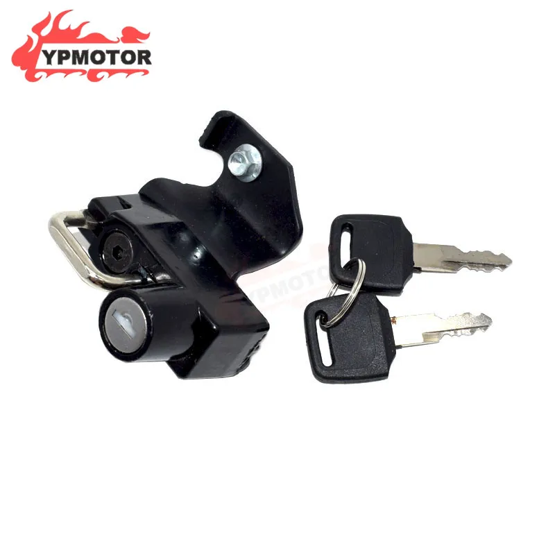 Левая сторона мотоциклетного шлема противоугонный замок с крючком для крепления