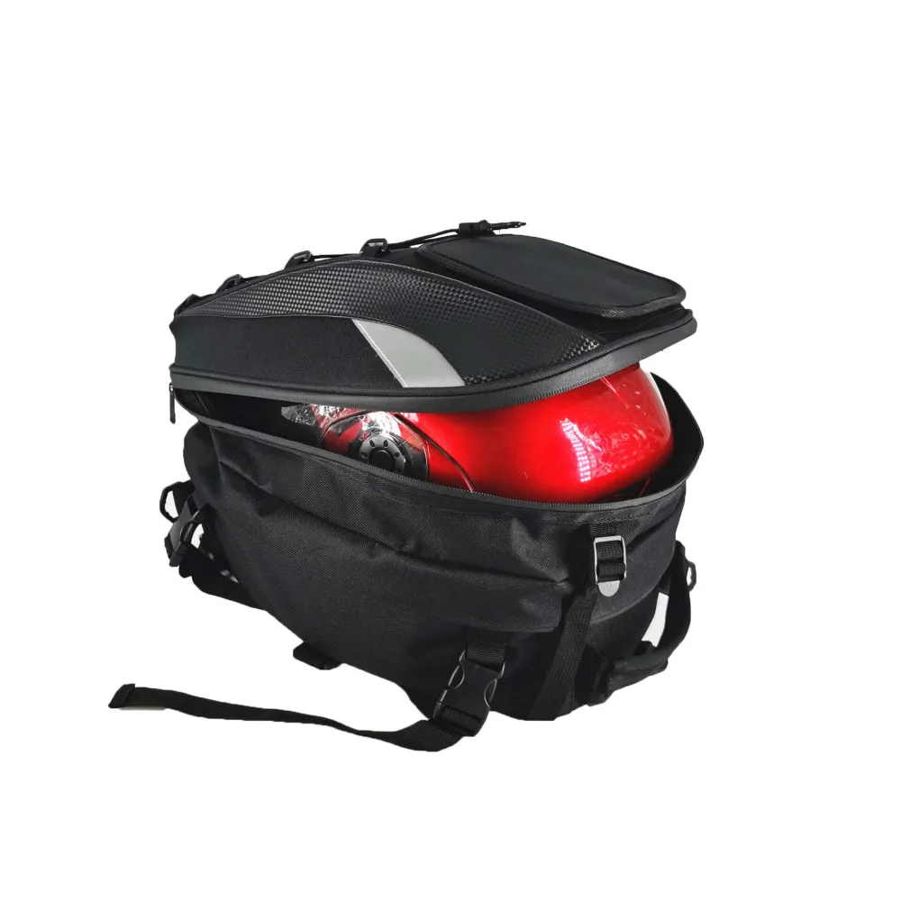 

Brand New Waterproof Motorcycle Tail Bag Multifunction Rear Seat High Capacity Rider Backpack
