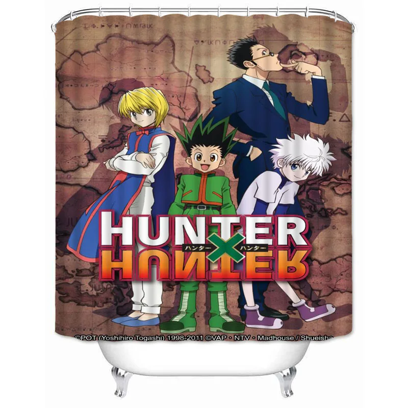 

Musife Custom Hunter x Hunter Shower Curtain Waterproof Polyester Fabric Bathroom With Hooks DIY Home Decor