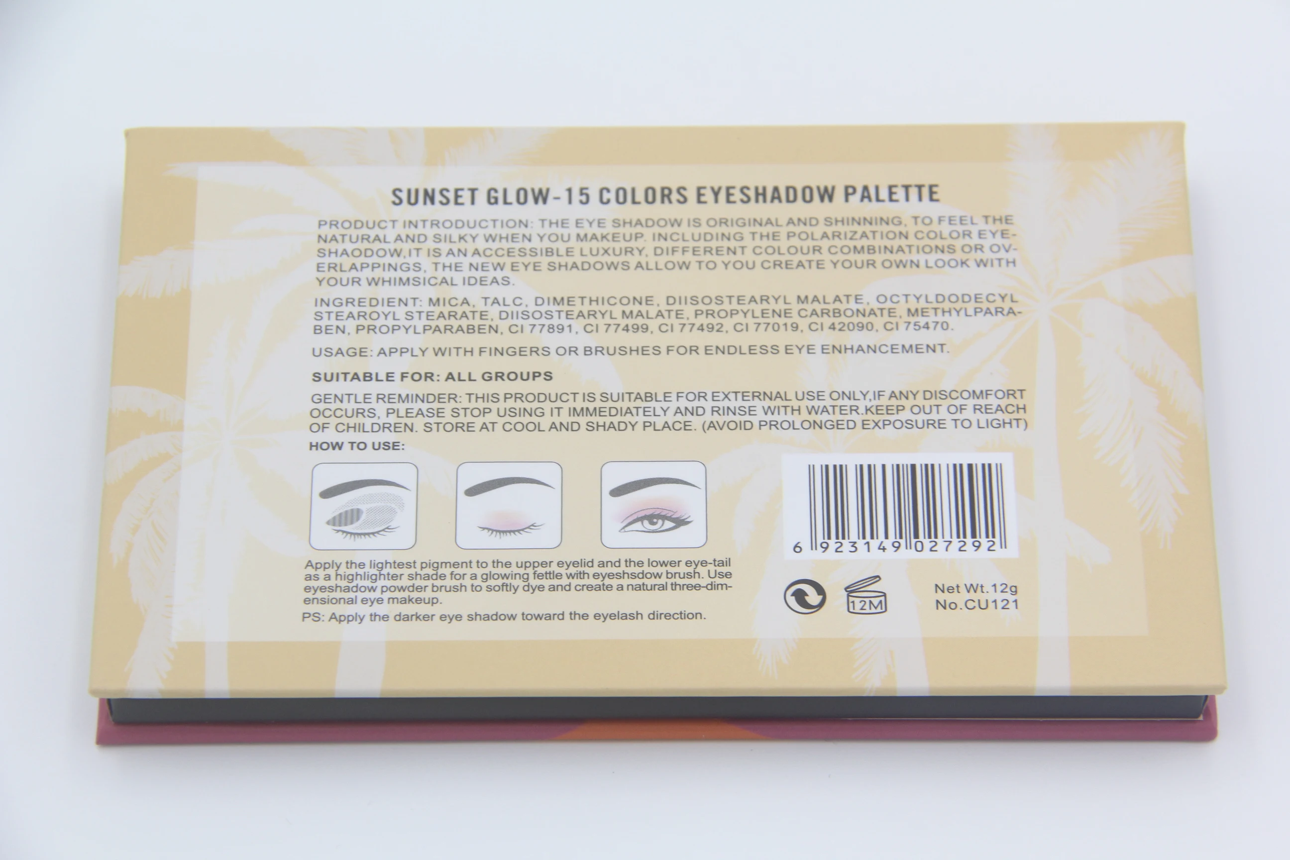 

Makeup Eyeshadow Pallete Makeup Brushes 15 Color Shimmer Pigmented Waterproof Eye Shadow Palette Make Up Palette Cosmetics