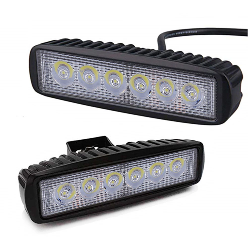 12V 18W 6LED автомобиля рабочий светильник бар Точечный DRL s для Грузовой автомобиль