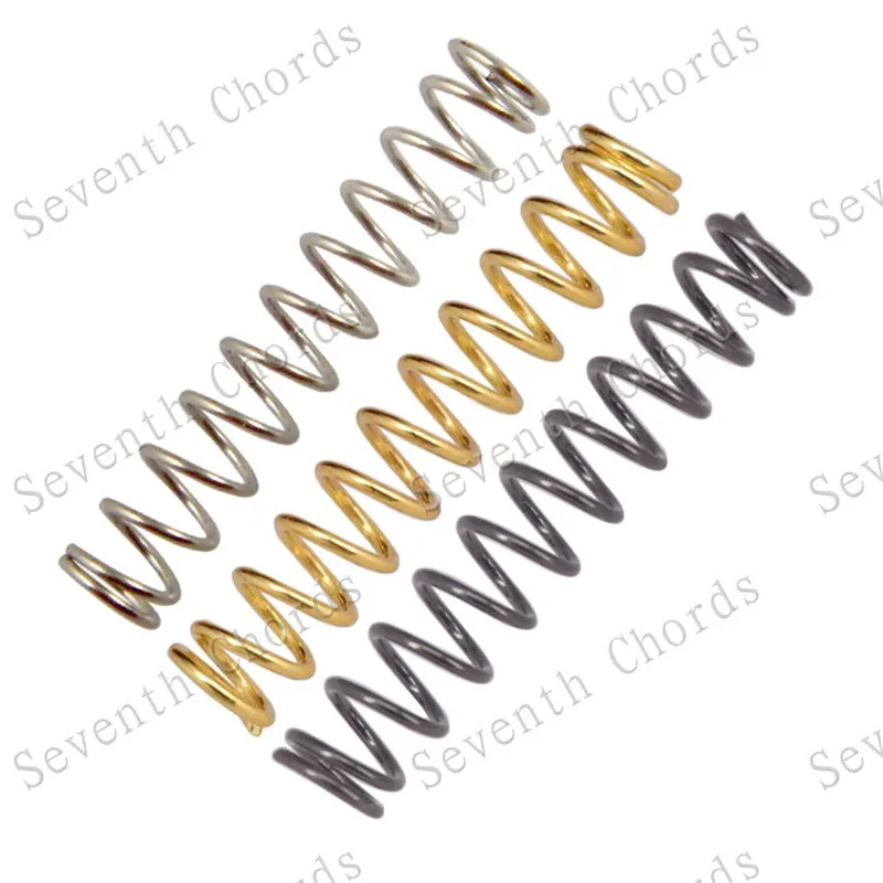 8pcs gold elektrische gitarre pickups schrauben und quellen gitarre humbucker pickups höhe einstellen bolzen und frühling m3 30mm free glo