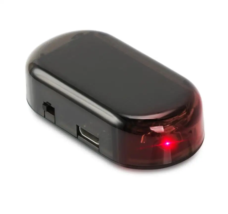Автомобильная сигнализация на солнечной батарее с USB противоугонная лампа для