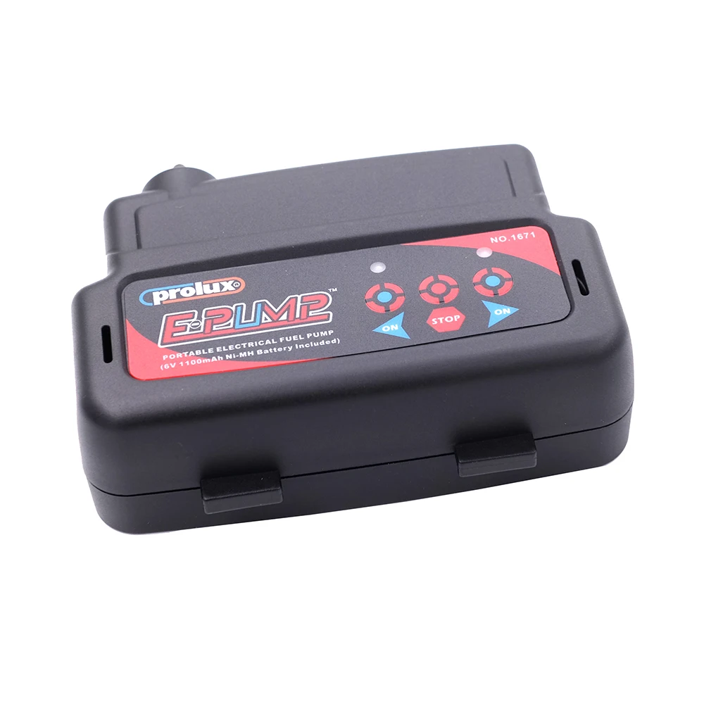 Prolux-bomba de combustible el&eacute;ctrica port&aacute;til 1671, dispositivo con bater&iacute;a Ni-MH de 6V y 1100mAh y cargador incluido, para motor de gasolina y Nitro-2