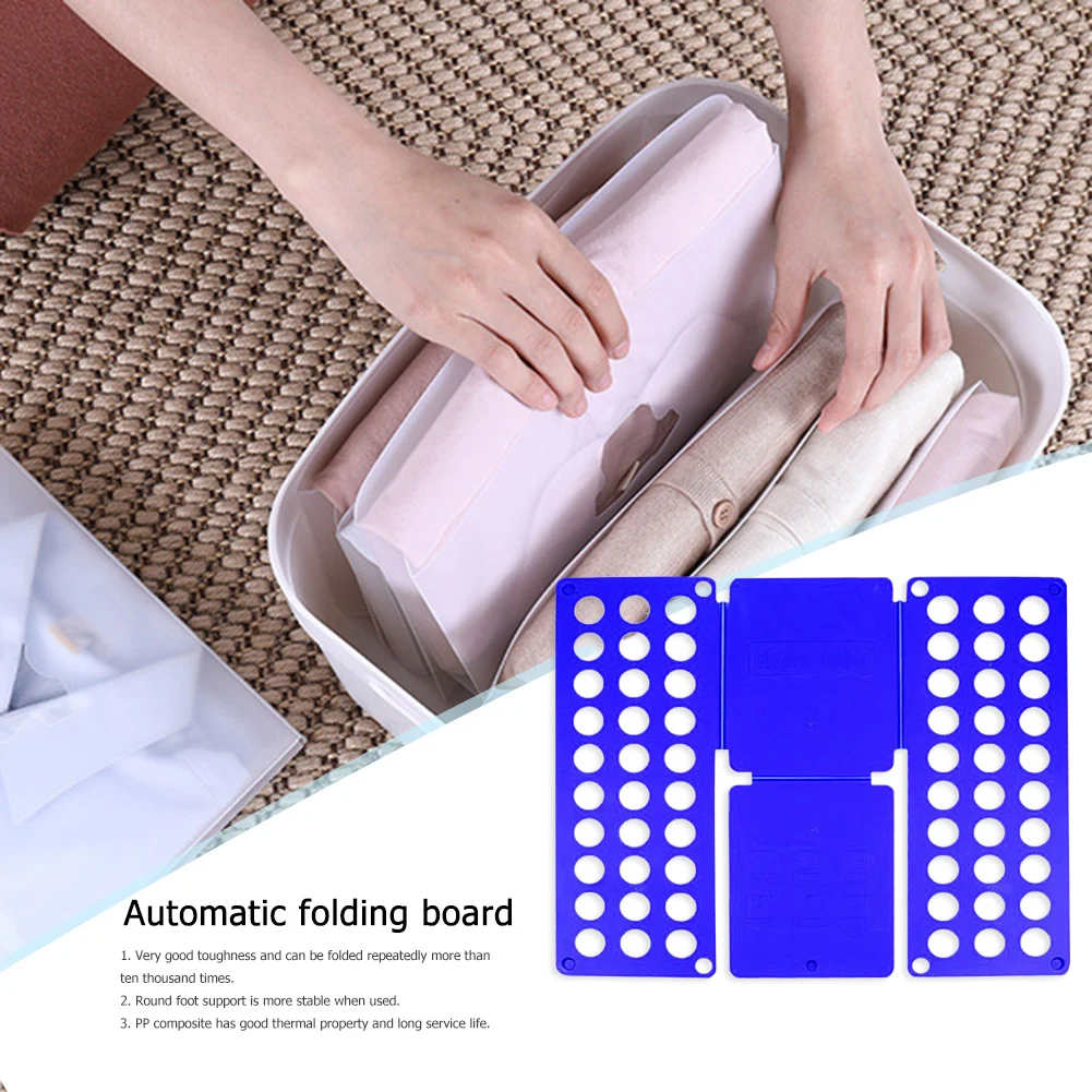 

Folding Clothes Holder Organzier Plastic Laundry Foldable Board Finishing Tools Fold Save Time Quick Clothes Holder