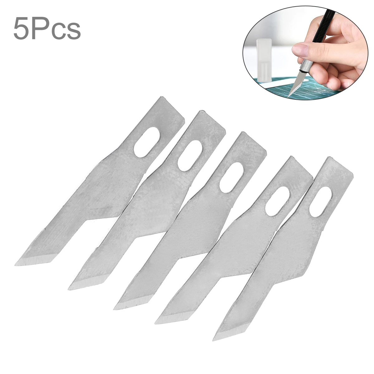 

5pcs 16# Blades Stainless Steel Engraving Blades Metal Blade Woods Carving Blade Replacement Surgical Scalpel Crafts