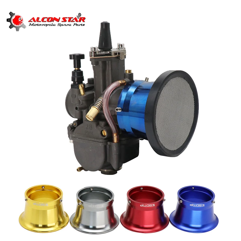 Alconstar- 50mm Motorcycle Carburetor Air Filter Cup The Wind Cup Horn Cup for Keihin OKO KOSO PWK24/26/28/30 PE28/30 CVK26/30