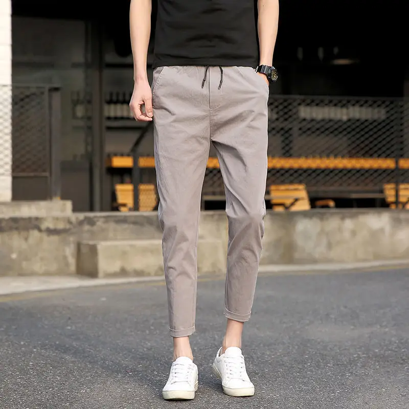 

Pants men's Korean fashion sports Pants Capris Leggings Harlem pants slim loose Leggings casual pants