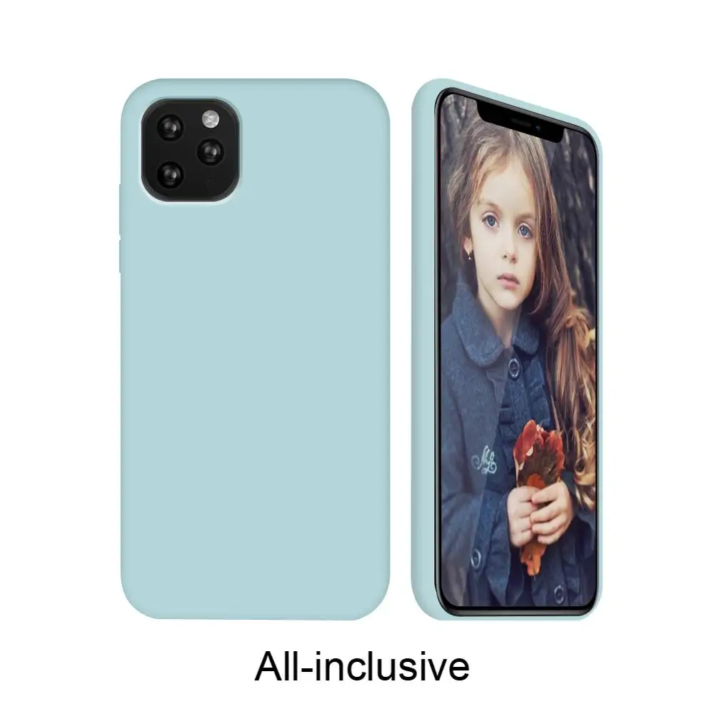 Sky Blue 2 Чехол Arvin для iPhone 11 Pro Max, чехол из жидкого силикона, мягкая подкладка из микрофибры, толстый чехол для iPhone 11 Pro - Цвет: Sky Blue 2